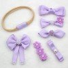 Silky Satin Flower Hair Bows Set Baby Silky Satin Flower Hair Bow Headband Set with Pearls Kids Nylon Bow Headband Silky Satin Flower Hair Bows Set Baby Silky Satin Flower Hair Bow Headband Set with Pearls Kids Nylon Bow Headband