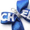 Key chain Cheer Bows Cheerleading Bow Keyring Glitter Cheer Bag Boutique Cheer Glitter Decoration