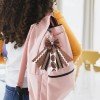 6.5inch the Soccer Football Basketball Cheer Bows Keychain Sport Pin Me Leopard Keyring Bag Keychain Decoration