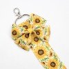 Spring Summer Hair Bow Holder Sunflower Daisy Bows Keychain Children Watermelon Pineapple Bow Holder