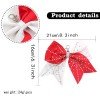 Sport Rhinestone Two Tone Cheer Keychain Glitter Shiny Rhinestone Cheer Bow for Girls Kids Hair Bow Accessories