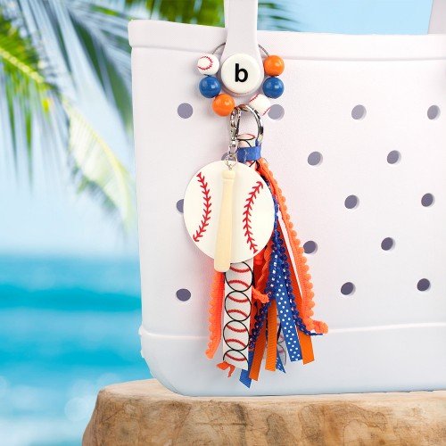 sport Baseball Bag Accessories BOGG Personalized Bag Tassel Custom Softball Long Streamer Decoration for Girls