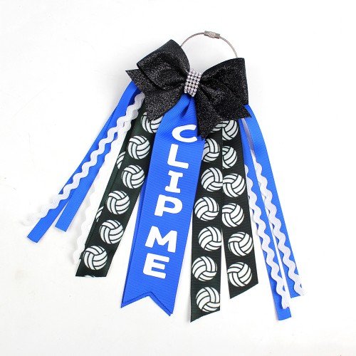 Girls Sport Volleyball Clip Me Bag Accessories BOGG Bag Tassel  Sport Long Streamer Decoration for Girls Kids