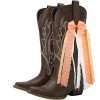  2pcs/set Wholesale South Carolina Kentucky College Tennessee College Gameday Cowgirl Boot Bow Tied Western Cowgirl Accessories