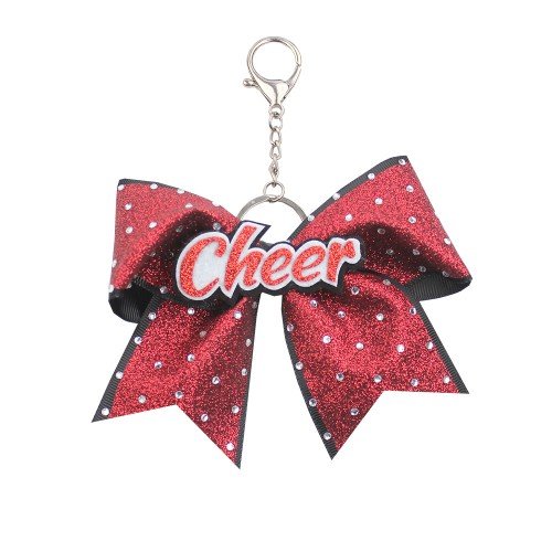 Rhinestones Cheer Pin Me Bow  