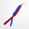 Braided Clip with Satin Ribbon Colorful Woven Braided Satin Keychains for Bag Fashion Keychain Charm Braided Clip with Satin Ribbon Colorful Woven Braided Satin Keychains for Bag Fashion Keychain Charm