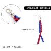 Braided Clip with Satin Ribbon Colorful Woven Braided Satin Keychains for Bag Fashion Keychain Charm Braided Clip with Satin Ribbon Colorful Woven Braided Satin Keychains for Bag Fashion Keychain Charm