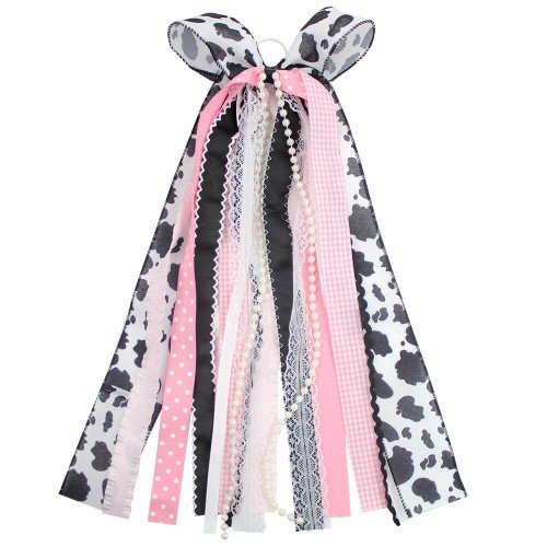 Large Rag Wreath Bow Keychain Rag Wreath Multi-layer Lace Pearl Long Streamer Fabric Bow for Outdoor Decoration Large Rag Wreath Bow Keychain Rag Wreath Multi-layer Lace Pearl Long Streamer Fabric Bow for Outdoor Decoration