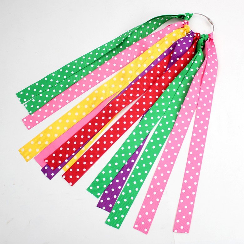 Long Streamer Ribbon Clip Keychain for Luggage Polka Dot rainbow Ribbon Bag Charm Keychain Student Bag Hanging Ornament Long Streamer Ribbon Clip Keychain for Luggage Polka Dot rainbow Ribbon Bag Charm Keychain Student Bag Hanging Ornament
