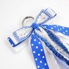 Large Gingham Polka Dot Lace Boot Bow for Cowgirl Boots Cowgirl Big Long Streamer Boot Bow Polka Dot Ribbon Boot Ornament