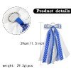 Large Gingham Polka Dot Lace Boot Bow for Cowgirl Boots Cowgirl Big Long Streamer Boot Bow Polka Dot Ribbon Boot Ornament