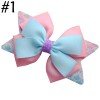 4'' Glitter hair bows three layer boutique bows with print ribbon newest fashion hair bows for girl hair clips 4'' Glitter hair bows three layer boutique bows with print ribbon newest fashion hair bows for girl hair clips