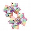 3.5'' glitter ribbon hair bows for summer hair accessories for girl kids 3.5'' glitter ribbon hair bows for summer hair accessories for girl kids