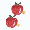 Back to School Glitter Star Apple ABC Hair Bow Clips Back to School Glitter Star Apple ABC Hair Bow Clips