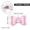 Princess Hair Bow Clip Castle Glitter Bow for Kids Toddler Castle Hair Bows for Girls Kids Hair Accessories