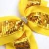 Sequin cheer bow solid color large swallowtail hair bow clips glitter girls hair bow accessories