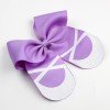 Girls Ballet Slipper Sparkling Ballerina Toe Shoe Hair Bow Clips 