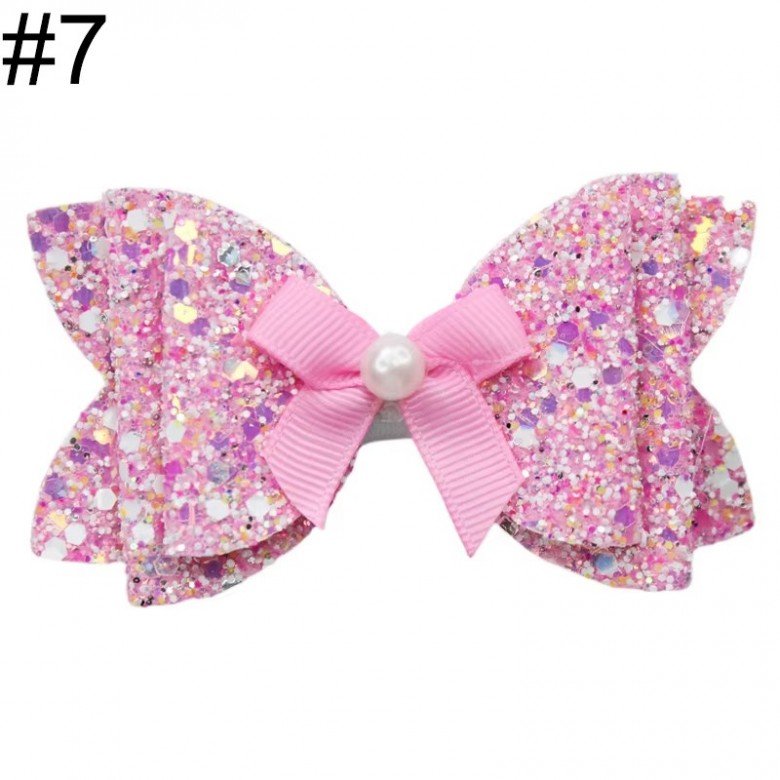 SPARKLE GLITTER HAIR BOW GIRLS HAIR CLIP BOWS BABY HEADBAND 3.5 GLITTER BOW SPARKLE GLITTER HAIR BOW GIRLS HAIR CLIP BOWS BABY HEADBAND 3.5 GLITTER BOW