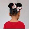 4'' Glitter Hair Bows Three Layer Boutique Bows with Print Ribbon Newest Fashion Hair Bows for Girl Hair Clips