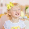 Spring Strip Cotton Fabric Hair Bows Clips Solid Color Ruffled Tassel Hair Clip Kids Hair Bow Accessories