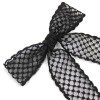 Lace Hair Bow Clips Black and White Tassel Hair Clips for Girls Party Long Streamer Bride Hair Bow Accessories