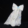 Wedding Mesh Glitter Hair Bow Clips White Tassel Shiny Hair Clips with butterfly Bride Hair Bow Accessories for Party