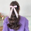  Solid Color Long Streamer Hair Clips Kids Hair Bow Accessories