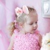 Spring Summer Flower Hair Bow Clip with butterfly for Girls Floral Pearl Meash Hair Bow Accessories