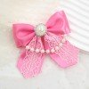 Girls Lace Satin Hair Bow with Pearl Satin Hair Bow Lace Sailor Hair Bow for Kids Hair Bow Accessories Girls Lace Satin Hair Bow with Pearl Satin Hair Bow Lace Sailor Hair Bow for Kids Hair Bow Accessories