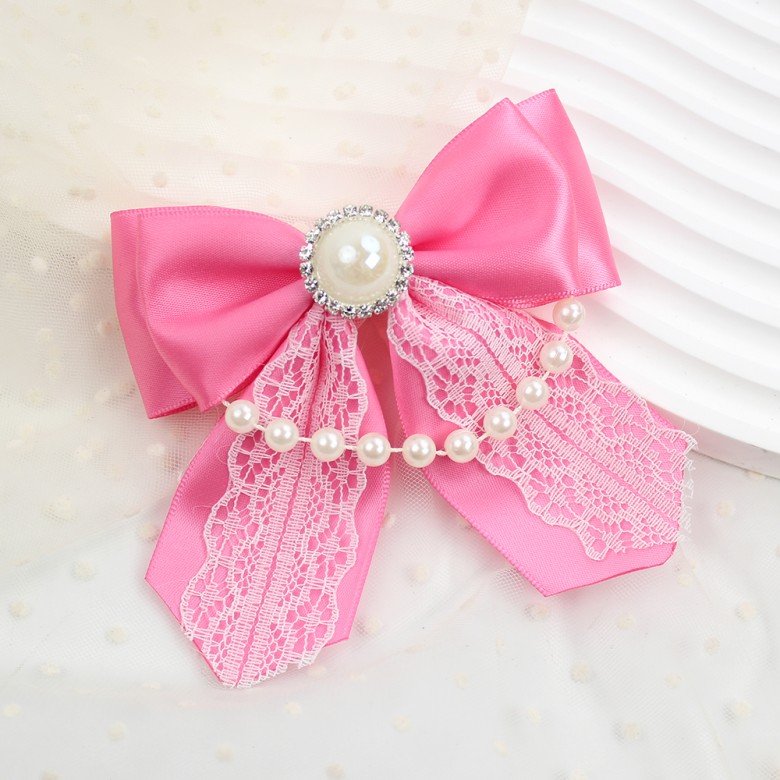 Girls Lace Satin Hair Bow with Pearl Satin Hair Bow Lace Sailor Hair Bow for Kids Hair Bow Accessories Girls Lace Satin Hair Bow with Pearl Satin Hair Bow Lace Sailor Hair Bow for Kids Hair Bow Accessories