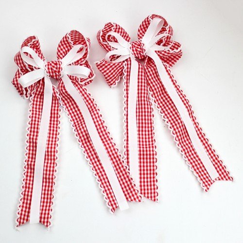 Back to School Gingham Hair Bows for Girls Moonstitch Long Tail Plaid Hair Bow Clips Kids Hair Bow Accessories Back to School Gingham Hair Bows for Girls Moonstitch Long Tail Plaid Hair Bow Clips Kids Hair Bow Accessories