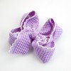 Gingham Moonstitch Hair Bows Plaid Hair Bows alligator Clips Checkered Moonstitch Ponytail Hair Bow Accessories