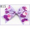 Print Grosgrain Ribbon cheer Hair Bow for Girls Print Grosgrain Ribbon cheer Hair Bow for Girls