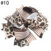 Children’s hair accessories，three-layered leopard-print flower bow hair clips, girls’ head ornaments.