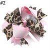 Children’s hair accessories，three-layered leopard-print flower bow hair clips, girls’ head ornaments.