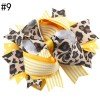 Children’s hair accessories，three-layered leopard-print flower bow hair clips, girls’ head ornaments.