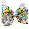 Splash-ink jojo Alligator Clip rainbows Hair Bow Splash-ink jojo Alligator Clip rainbows Hair Bow