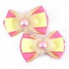 pom pom ribbon hair bows for spring pigtail hair clips pom pom ribbon hair bows for spring pigtail hair clips
