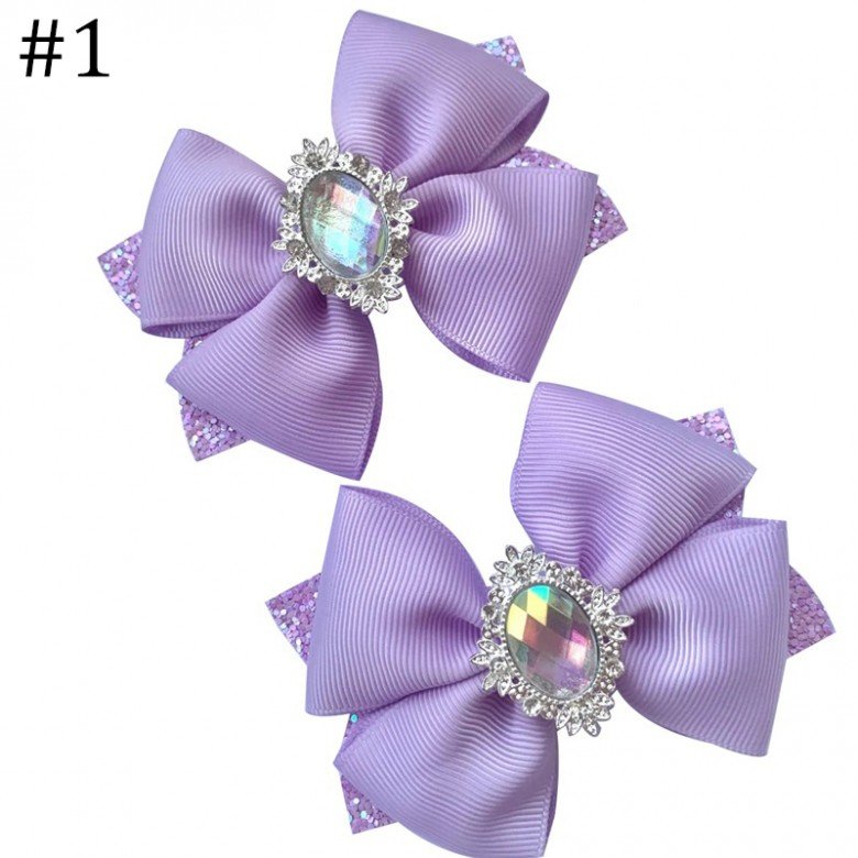 3.5'' glitter ribbon hair bows for summer hair accessories for girl kids 3.5'' glitter ribbon hair bows for summer hair accessories for girl kids