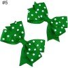 3inch pigtail polka dot hair clips for girl toddle hair clips