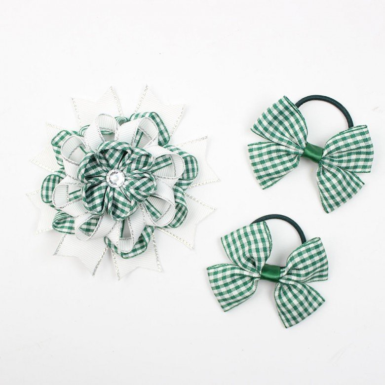 Back to School Children Gingham Hair Bow Set, Checkered Hair Tie Cute Girls Plaid Brooch Kids Boutique Hair Accessories Back to School Children Gingham Hair Bow Set, Checkered Hair Tie Cute Girls Plaid Brooch Kids Boutique Hair Accessories