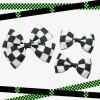 3pcs/set Racing Team Hair Bows Checkered Flag Hair Clip for Girls Racing Gingham Bow Clip Checkered Kids Hair Accessories