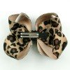 Women Gorgeous Leopard Hair Bows Clips pink Leopard Long Streamer Cheer Hair Clip Girls Hair Bow Accessories
