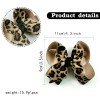 Women Gorgeous Leopard Hair Bows Clips pink Leopard Long Streamer Cheer Hair Clip Girls Hair Bow Accessories