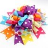 girl handmade korker stacked ribbon hair bow clips with pearls