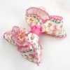 Large Patterned Ribbon Hair Bows with Picot Edge for Girls Large Patterned Ribbon Hair Bows with Picot Edge for Girls