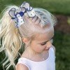 Large Patterned Ribbon Hair Bows with Picot Edge for Girls Large Patterned Ribbon Hair Bows with Picot Edge for Girls