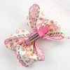 Large Patterned Ribbon Hair Bows with Picot Edge for Girls Large Patterned Ribbon Hair Bows with Picot Edge for Girls