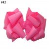 5 Inch Colorful Glitter Big Sequin Layered Ribbon Hair Bows Clip for Baby Girl Accessories1-50