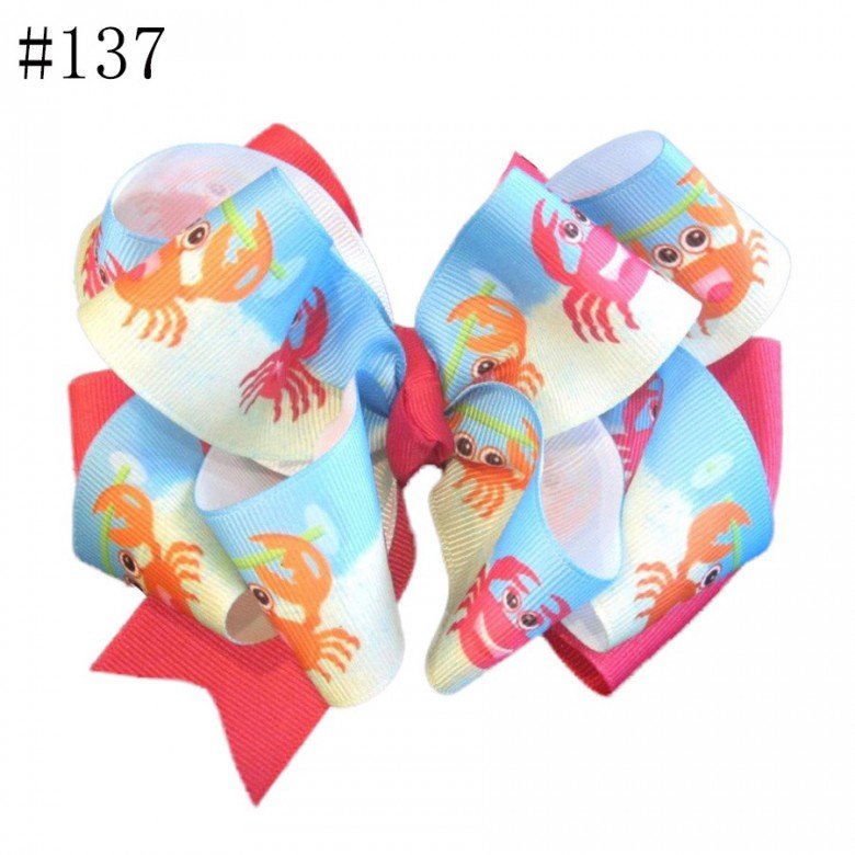 5 Inch Colorful Glitter Big Sequin Layered Ribbon Hair Bows Clip for Baby Girl Accessories101-150 5 Inch Colorful Glitter Big Sequin Layered Ribbon Hair Bows Clip for Baby Girl Accessories101-150